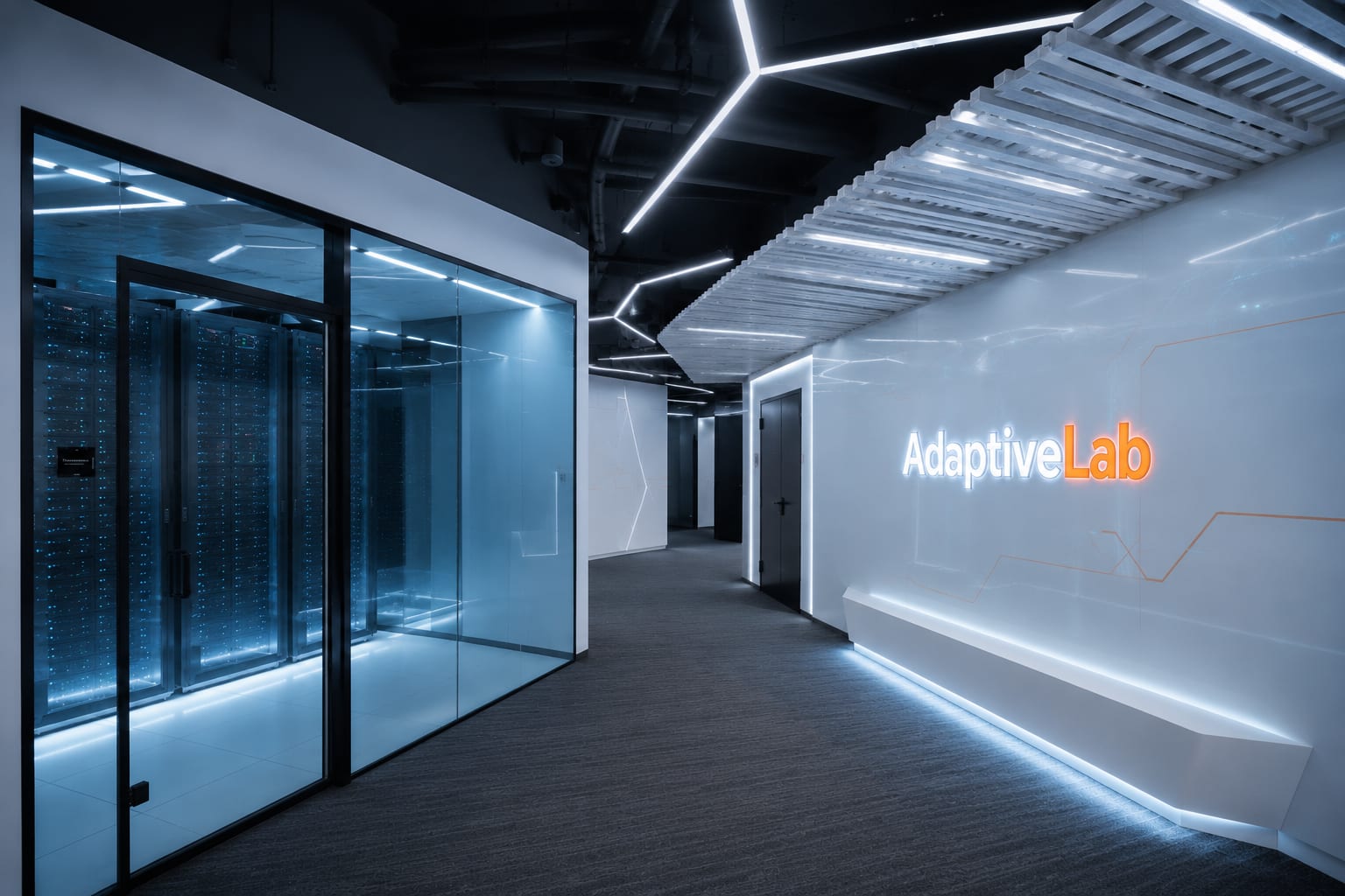 Коридор к серверной зоне Adaptive Lab